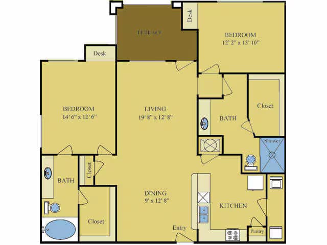 Unit 931 floor plan