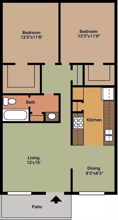 Unit PRK-201 floor plan