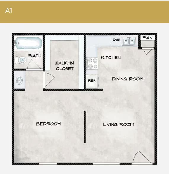 Unit 1223 floor plan