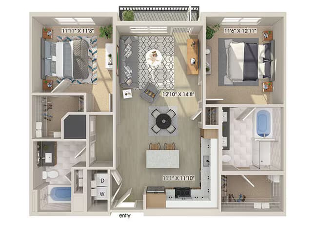 B1 519 floor plan