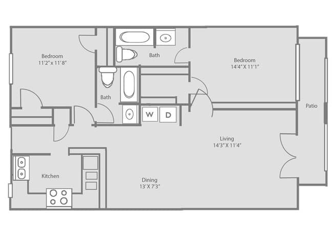 Unit B3-F floor plan