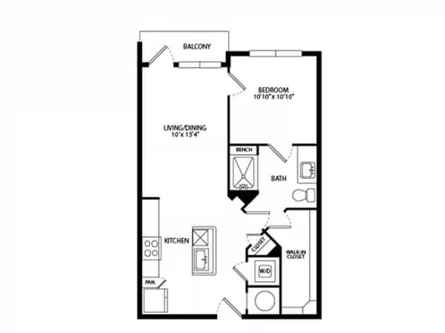 Unit 1-452 floor plan