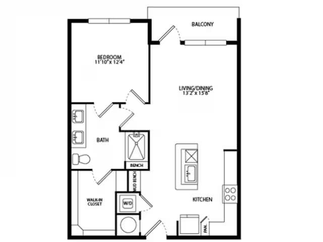 A2-HC 1-607 floor plan