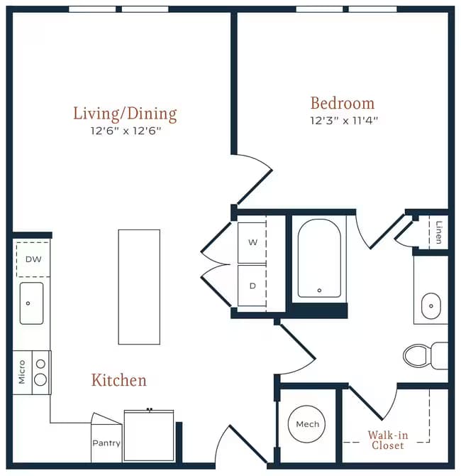 A1 60 - Essential Housing 1113 floor plan