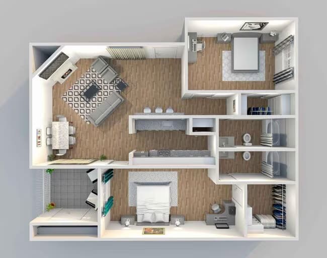 Unit 1217 floor plan
