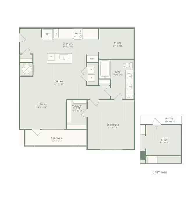 A4 Essential Housing 07-105 floor plan