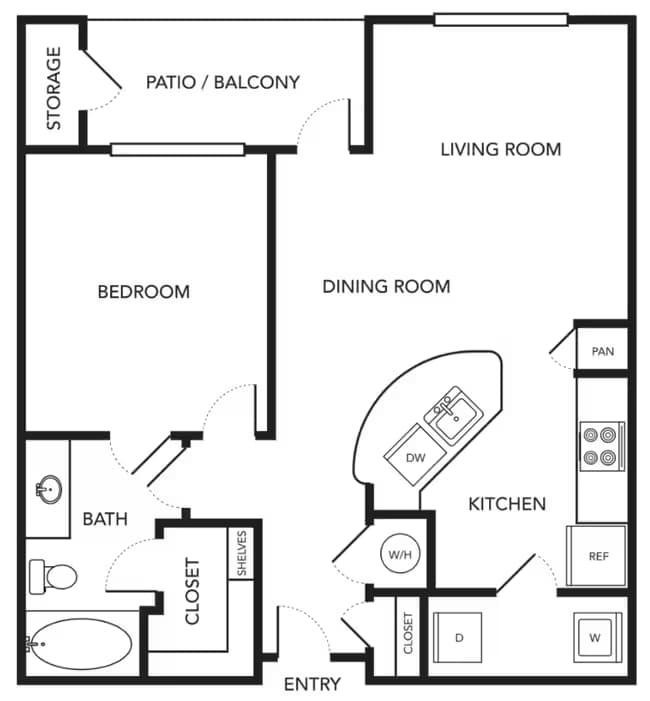 Unit 204 floor plan