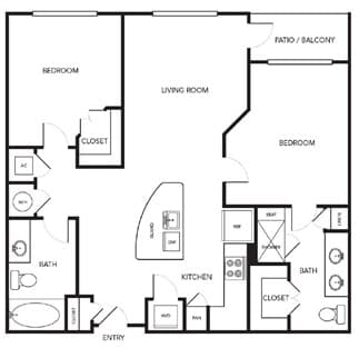 Unit 437 floor plan