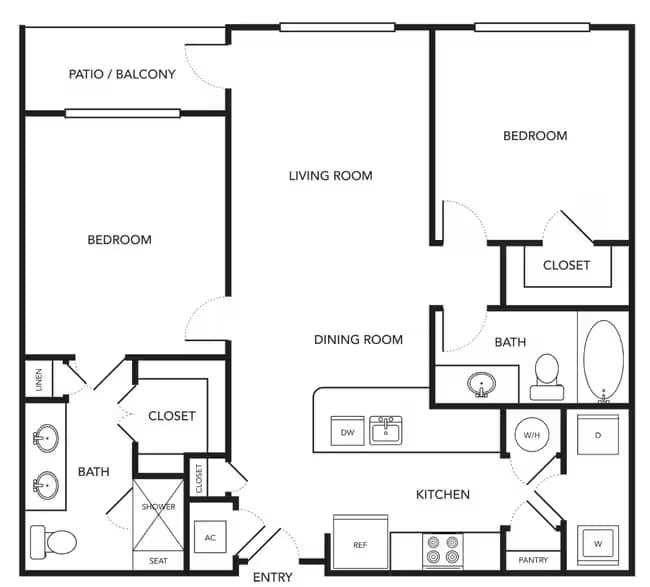 Unit 431 floor plan