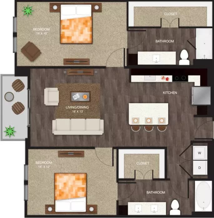 Unit 2435 2435 floor plan