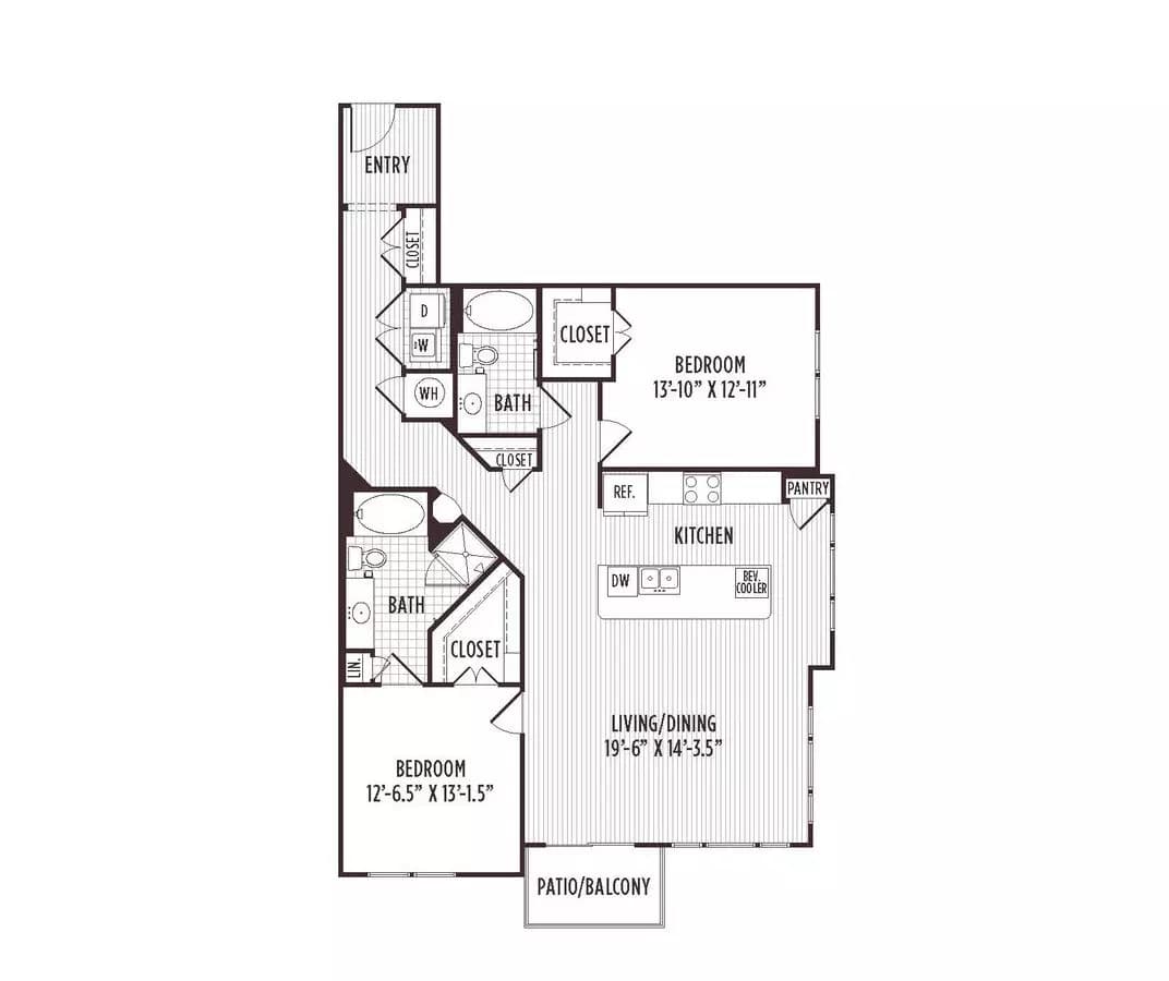 B3 256 floor plan