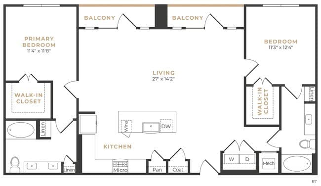 Unit 416 floor plan