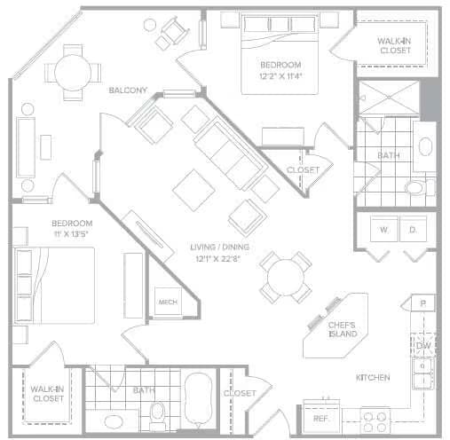 B2a 132 floor plan