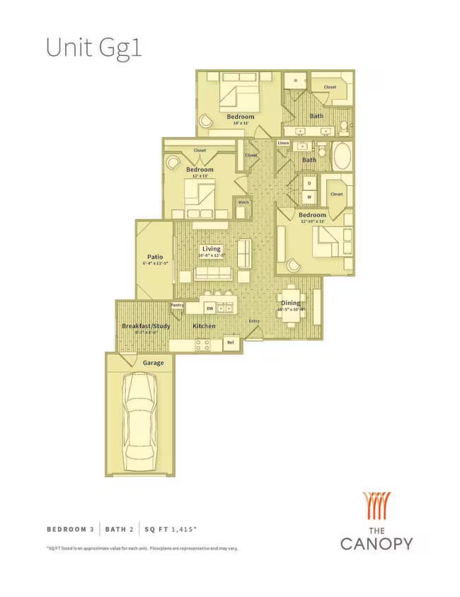 Unit 1107 floor plan