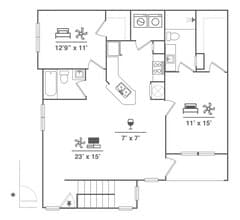 B1UA 29101 floor plan