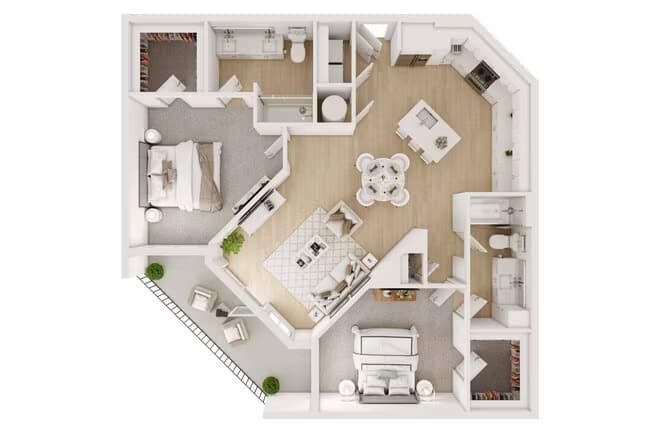 Unit 1216 floor plan