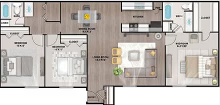 Unit 8-0823 floor plan