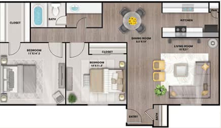 The Lennox 32-3205 floor plan
