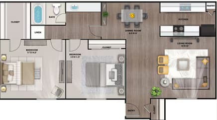 Unit 7-0714 floor plan