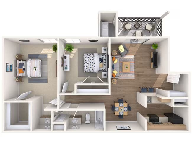 Unit 15-1298 floor plan