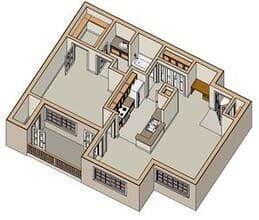 1x1 6211 floor plan