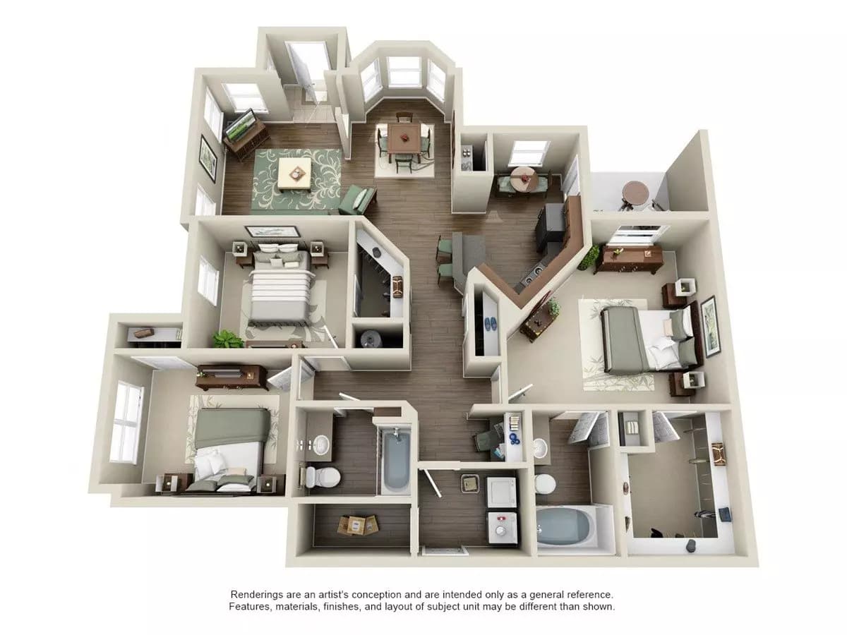 3 Beds • 2 Bath 35-105 floor plan