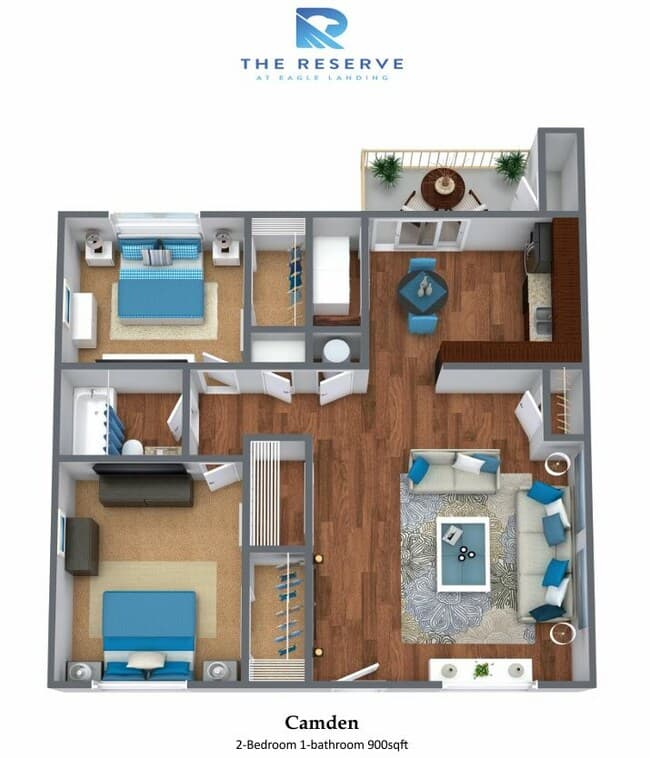 Unit G-817C floor plan