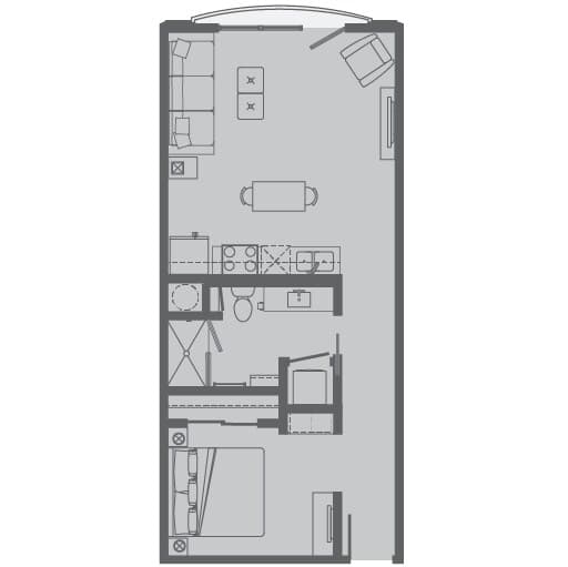 Unit 412 floor plan