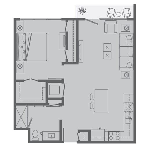 Unit 119 floor plan