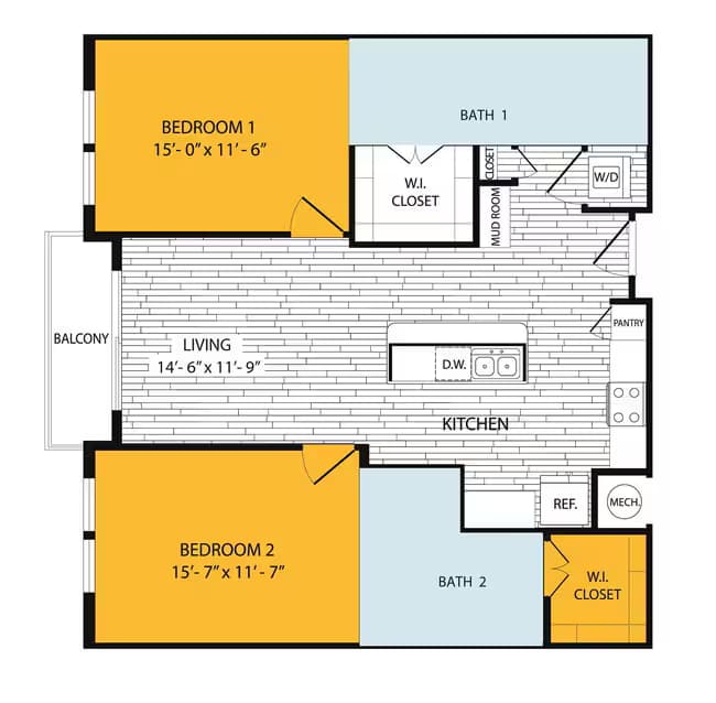 Unit 128 floor plan