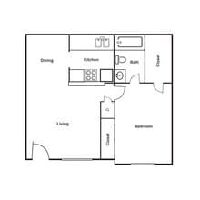 A 806 floor plan