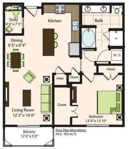 A4.1 1182 floor plan