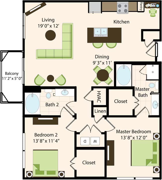 B1.1 1246 floor plan
