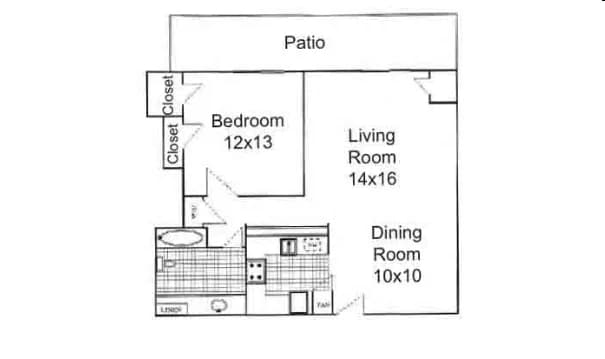 Unit 1221 floor plan