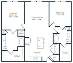2x2 134 floor plan