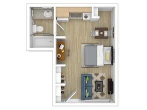 THE ASTER Building B1-310 floor plan