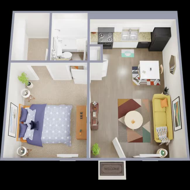 Unit 2520 floor plan