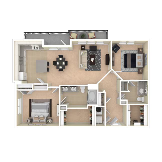 Unit 9-09307 floor plan