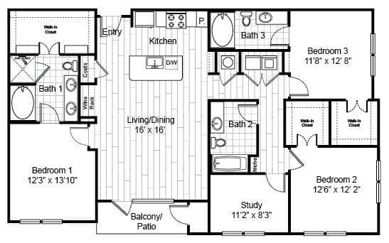 C1 1144 floor plan