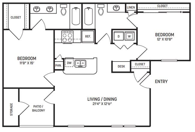 Unit CP0826 floor plan