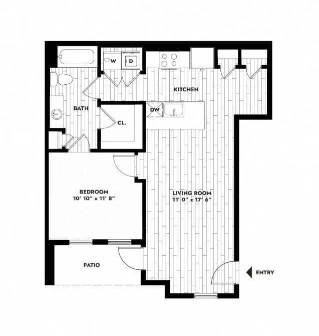 Unit 10104 floor plan