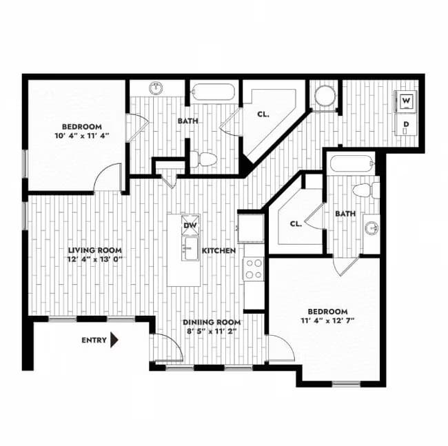 Unit 8108 floor plan