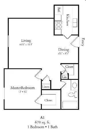 A1 floor plan
