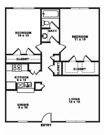 Unit 630 floor plan