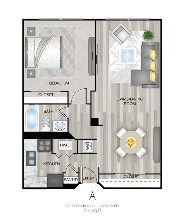 Unit 405S floor plan