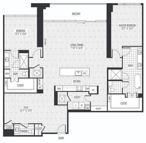 PH2 LCDO-3504 floor plan