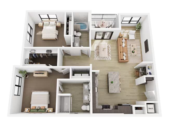 Unit 20301 floor plan