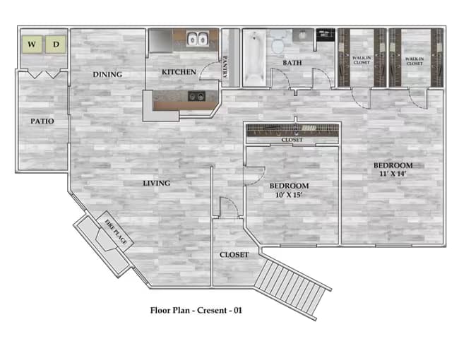 Unit 1201 floor plan