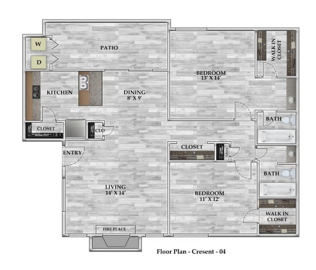 Unit 1408 floor plan