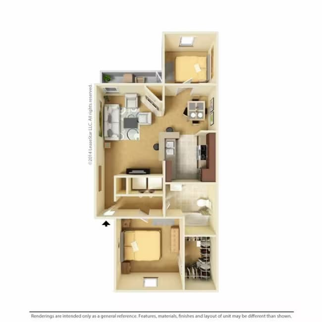 Fairchild RENOVATED 1310 floor plan